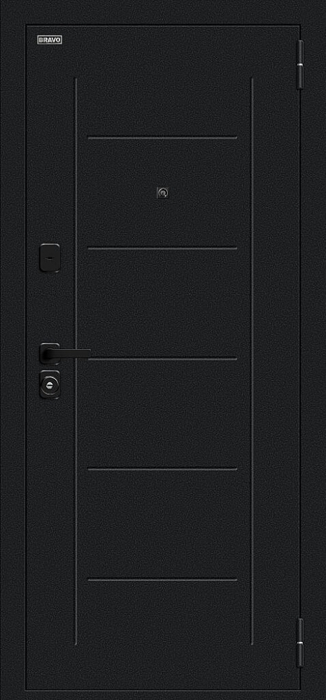 Дверь Борн/SBlack Букле черное/Cappuccino Melinga BR6183