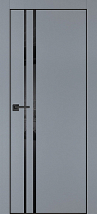 Товар Межкомнатная дверь PX-11  черная кромка с 4-х ст. Серый матовый