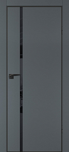 Товар Межкомнатная дверь P-22  кромка ABS черная c 4-х ст. Графит матовый